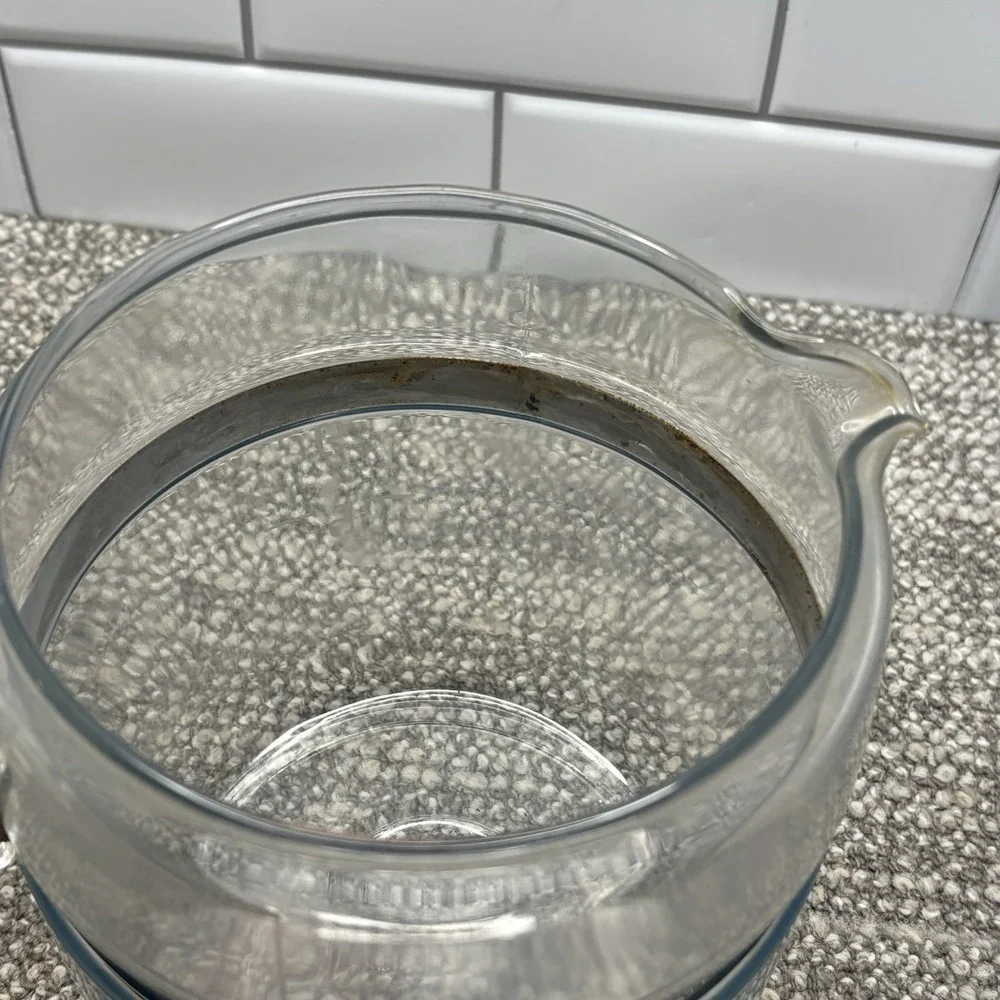 Pyrex VTG Glass Coffee Pot Stainless Steel Trim Acrylic Handle‎ 9 Cup 7759 - Picture 10 of 16